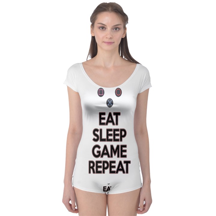 Eat sleep game repeat Boyleg Leotard 