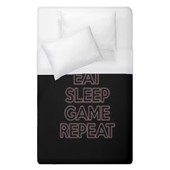 Eat Sleep Game Repeat Duvet Cover (single Size) by Valentinaart