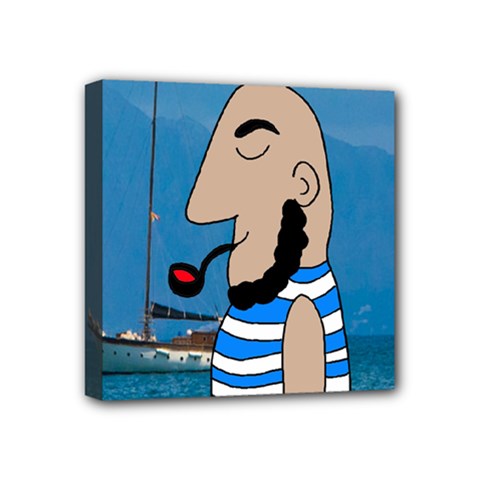 Sailor Mini Canvas 4  X 4  by Valentinaart