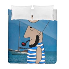 Sailor Duvet Cover Double Side (full/ Double Size) by Valentinaart