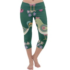 Easter Capri Yoga Leggings by Valentinaart