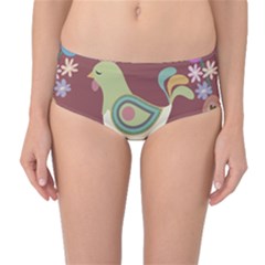 Easter Mid-waist Bikini Bottoms