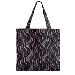 Pattern Zipper Grocery Tote Bag by Valentinaart