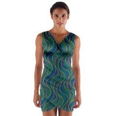 Pattern Wrap Front Bodycon Dress by Valentinaart