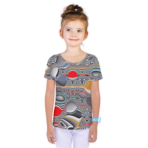 Changing Forms Abstract Kids  One Piece Tee by digitaldivadesigns