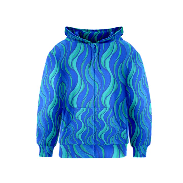 Pattern Kids  Zipper Hoodie