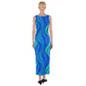 Pattern Fitted Maxi Dress View2