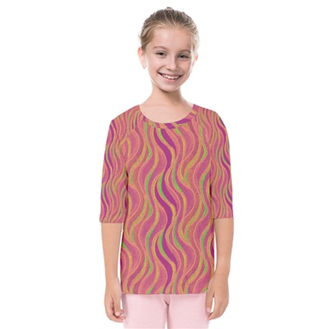 Pattern Kids  Quarter Sleeve Raglan Tee by Valentinaart