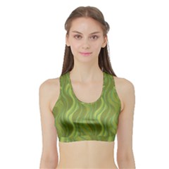 Pattern Sports Bra with Border