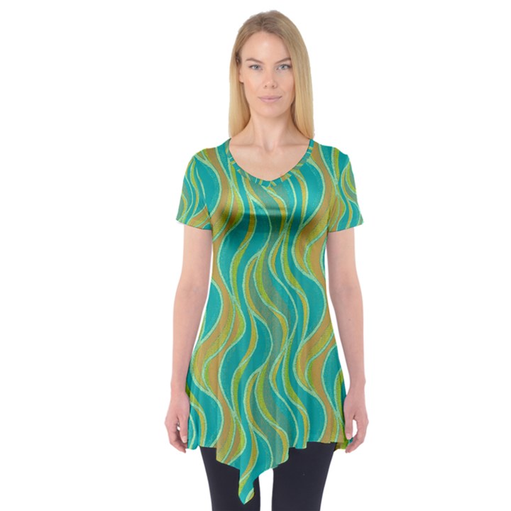 Pattern Short Sleeve Tunic 