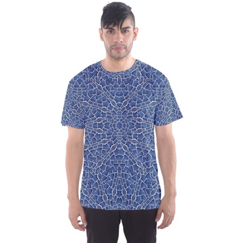 Intricate Geometric Print Men s Sport Mesh Tee by dflcprintsclothing