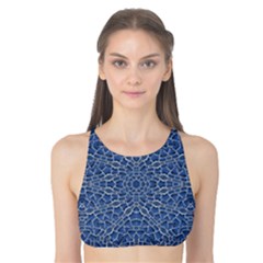 Intricate Geometric Print Tank Bikini Top