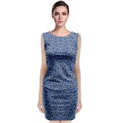 Intricate Geometric Print Classic Sleeveless Midi Dress by dflcprintsclothing