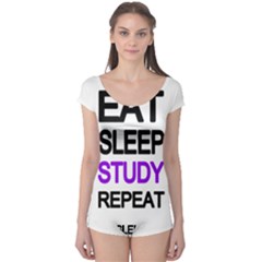 Eat sleep study repeat Boyleg Leotard 