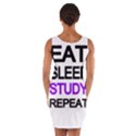 Eat sleep study repeat Wrap Front Bodycon Dress View2