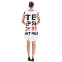 Eat sleep study repeat Short Sleeve V-neck Flare Dress View2