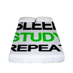 Eat Sleep Study Repeat Fitted Sheet (full/ Double Size)