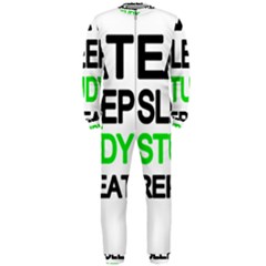 Eat Sleep Study Repeat Onepiece Jumpsuit (men)  by Valentinaart