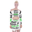 Eat sleep study repeat Off Shoulder Top with Skirt Set View1