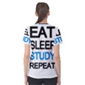 Eat sleep study repeat Women s Cotton Tee View2