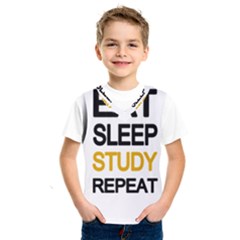 Eat Sleep Study Repeat Kids  Sportswear