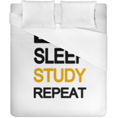 Eat Sleep Study Repeat Duvet Cover (california King Size)