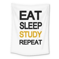 Eat Sleep Study Repeat Medium Tapestry