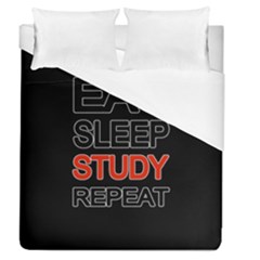 Eat Sleep Study Repeat Duvet Cover (queen Size)