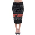 Eat sleep study repeat Midi Pencil Skirt View1