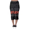 Eat sleep study repeat Midi Pencil Skirt View2