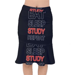 Eat Sleep Study Repeat Mermaid Skirt