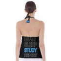 Eat sleep study repeat Babydoll Tankini Top View2