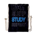 Eat sleep study repeat Drawstring Bag (Small) View2