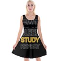 Eat sleep study repeat Reversible Velvet Sleeveless Dress View1