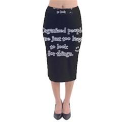 Lazy Velvet Midi Pencil Skirt by Valentinaart