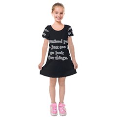 Lazy Kids  Short Sleeve Velvet Dress