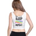 Eat sleep pride repeat Crop Top View3