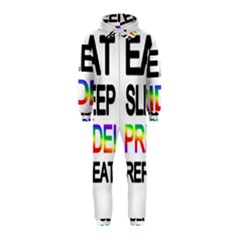 Eat Sleep Pride Repeat Hooded Jumpsuit (kids) by Valentinaart