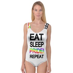 Eat Sleep Pride Repeat Princess Tank Leotard  by Valentinaart