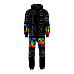 Eat Sleep Pride Repeat Hooded Jumpsuit (kids) by Valentinaart