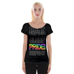 Eat Sleep Pride Repeat Women s Cap Sleeve Top by Valentinaart