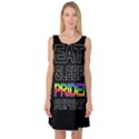 Eat sleep pride repeat Sleeveless Satin Nightdress View1