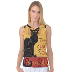 Black Cat Women s Basketball Tank Top