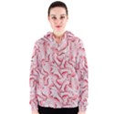 Intricate Texture Pattern Women s Zipper Hoodie View1