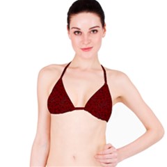 Red Roses Field Bikini Top by designworld65