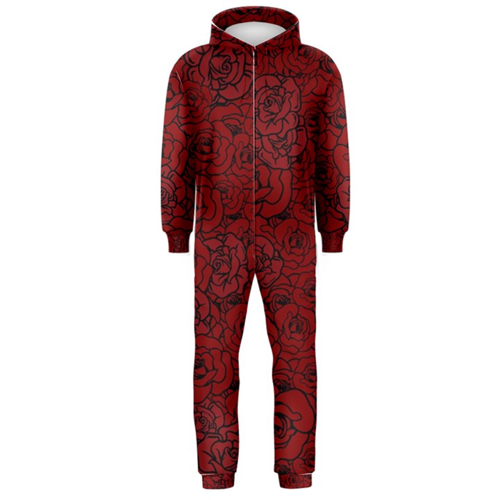 Red Roses Field Hooded Jumpsuit (Men) 