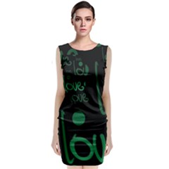 Greenblacklove Classic Sleeveless Midi Dress by mugebasakclothing