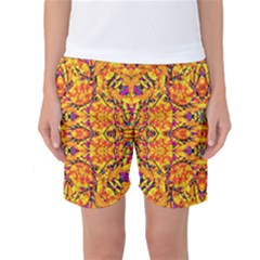 Colorful Vibrant Ornate Women s Basketball Shorts by dflcprintsclothing