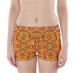 Colorful Vibrant Ornate Boyleg Bikini Wrap Bottoms by dflcprintsclothing