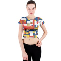 Hide And Seek Crew Neck Crop Top